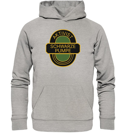 DDR Ostalgie Kapuze / Organic Hoodie Unisex • AKTIVIST SCHWARZE PUMPE