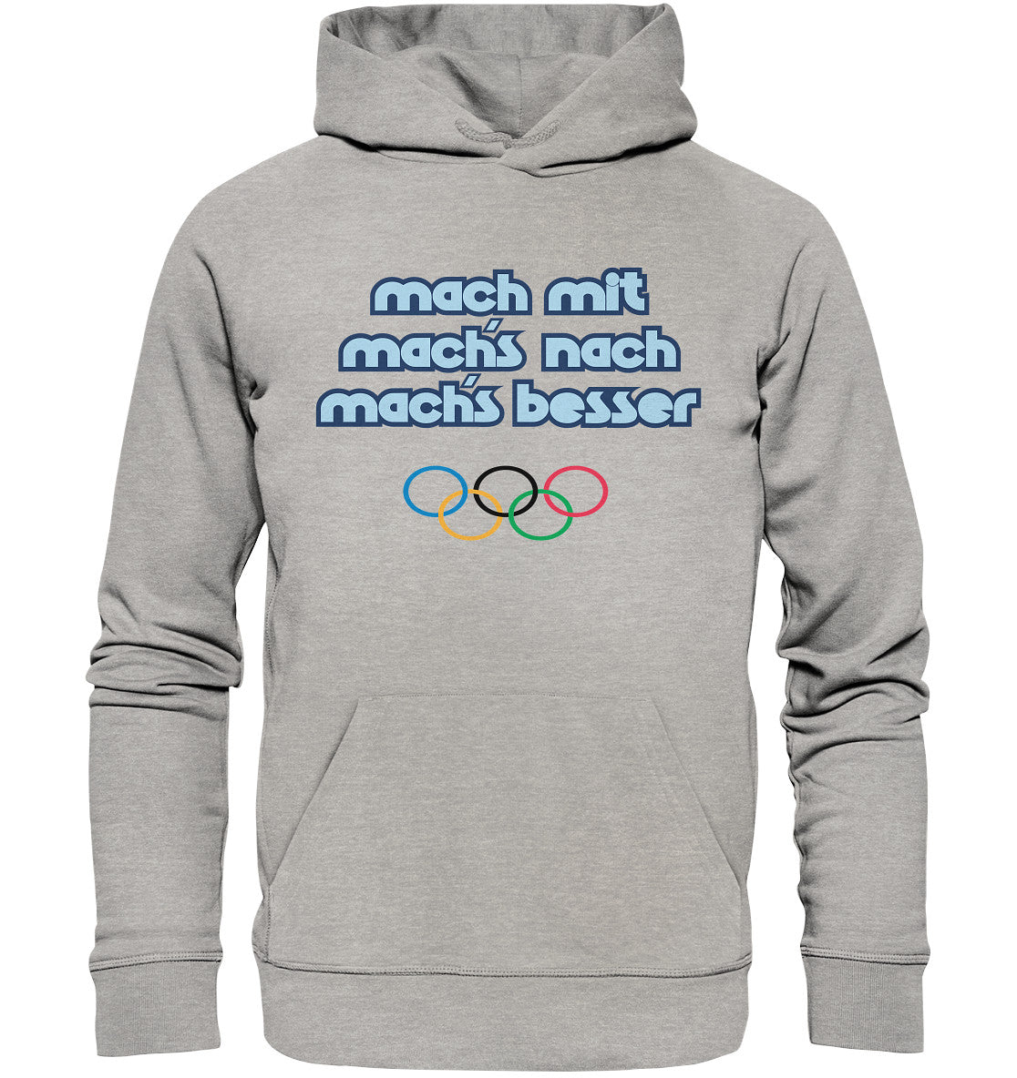 DDR Ostalgie Kapuze / Organic Hoodie Unisex • MACHMIT MACHSNACH MACHSBESSER