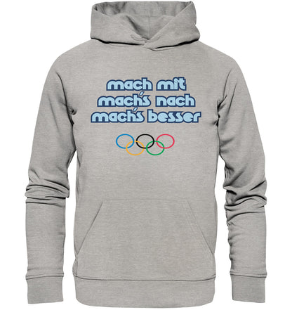 DDR Ostalgie Kapuze / Organic Hoodie Unisex • MACHMIT MACHSNACH MACHSBESSER