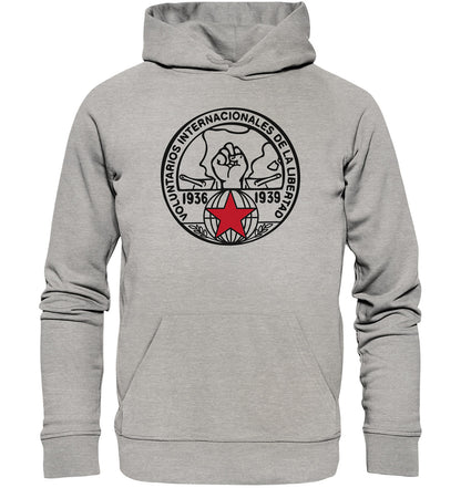 DDR Ostalgie Kapuze / Organic Hoodie Unisex • VOLUNTARIOS INTERNACIONALES DE LA LIBERAD -  HELL