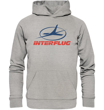 DDR Ostalgie Kapuze / Organic Hoodie Unisex • DDR INTERFLUG