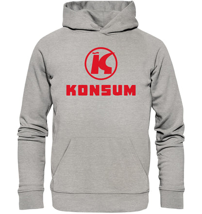 DDR Ostalgie Kapuze / Organic Hoodie Unisex • KONSUM - HELL