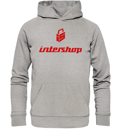DDR Ostalgie Kapuze / Organic Hoodie Unisex • DDR INTERSHOP
