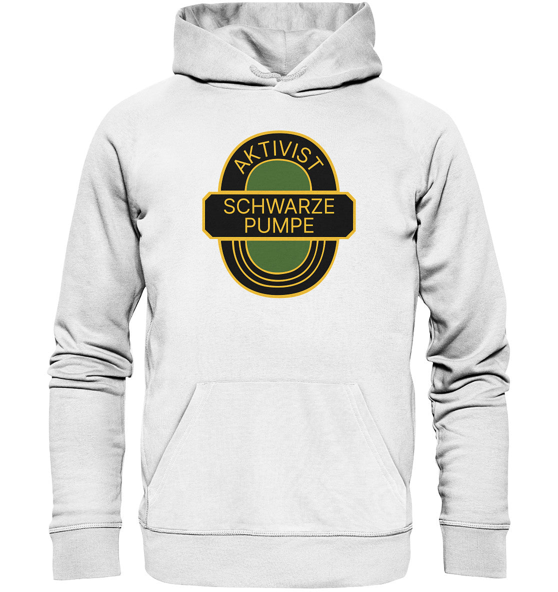 DDR Ostalgie Kapuze / Organic Hoodie Unisex • AKTIVIST SCHWARZE PUMPE