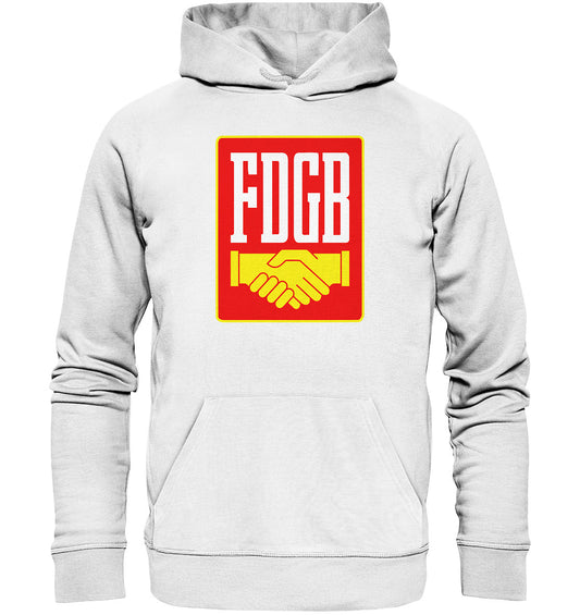 DDR Ostalgie Kapuze / Organic Hoodie Unisex • FDGB - FARBE