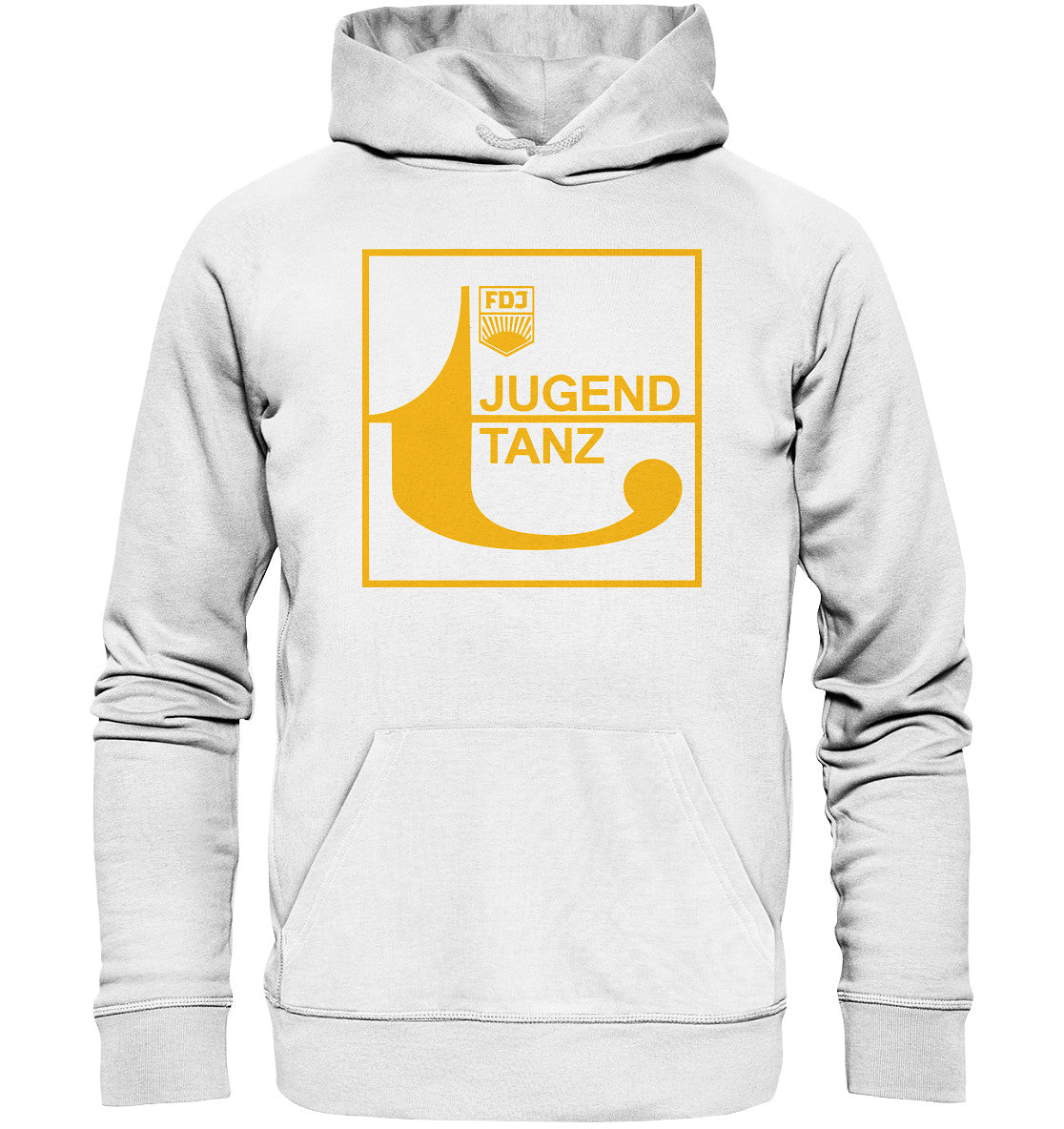 DDR Ostalgie Kapuze / Organic Hoodie Unisex • DJ JUGEND TANZT