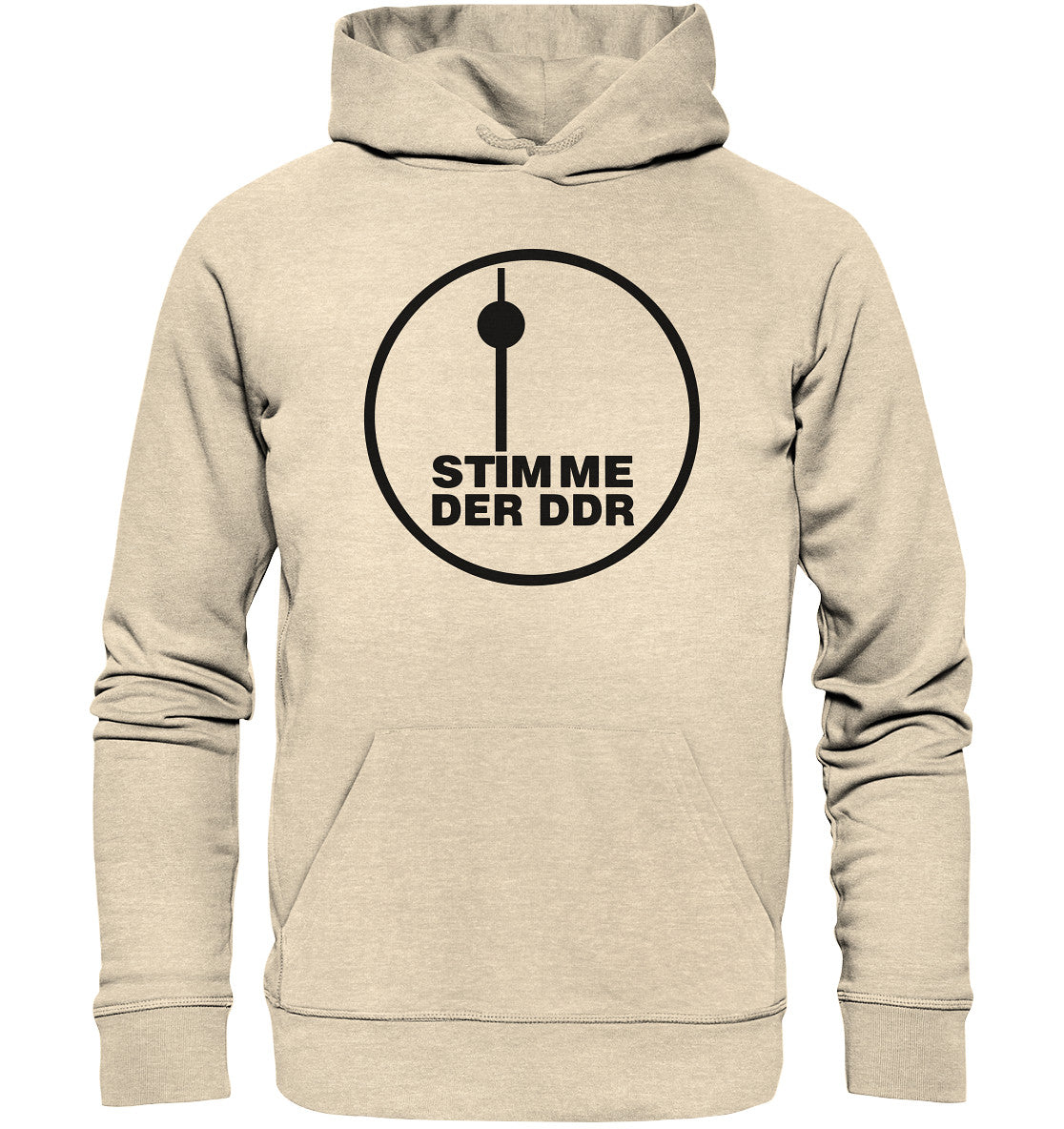 DDR Ostalgie Kapuze / Organic Hoodie Unisex • RADIO STIMME DER DDR - HELL