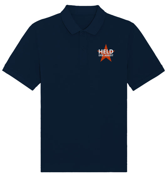 ORGANIC POLOSHIRT BESTICKT • HELD DER ARBEIT