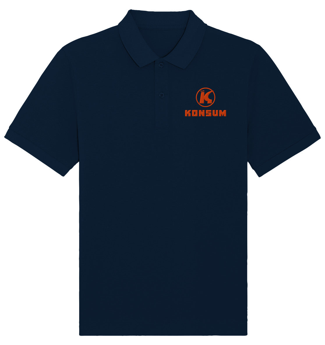 DDR Ostalgie Poloshirt bestickt • KONSUM