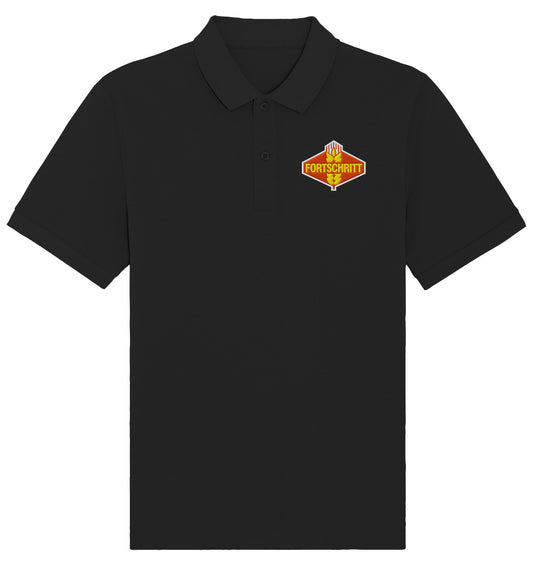 ORGANIC POLOSHIRT BESTICKT • FORTSCHRITT - FARBE