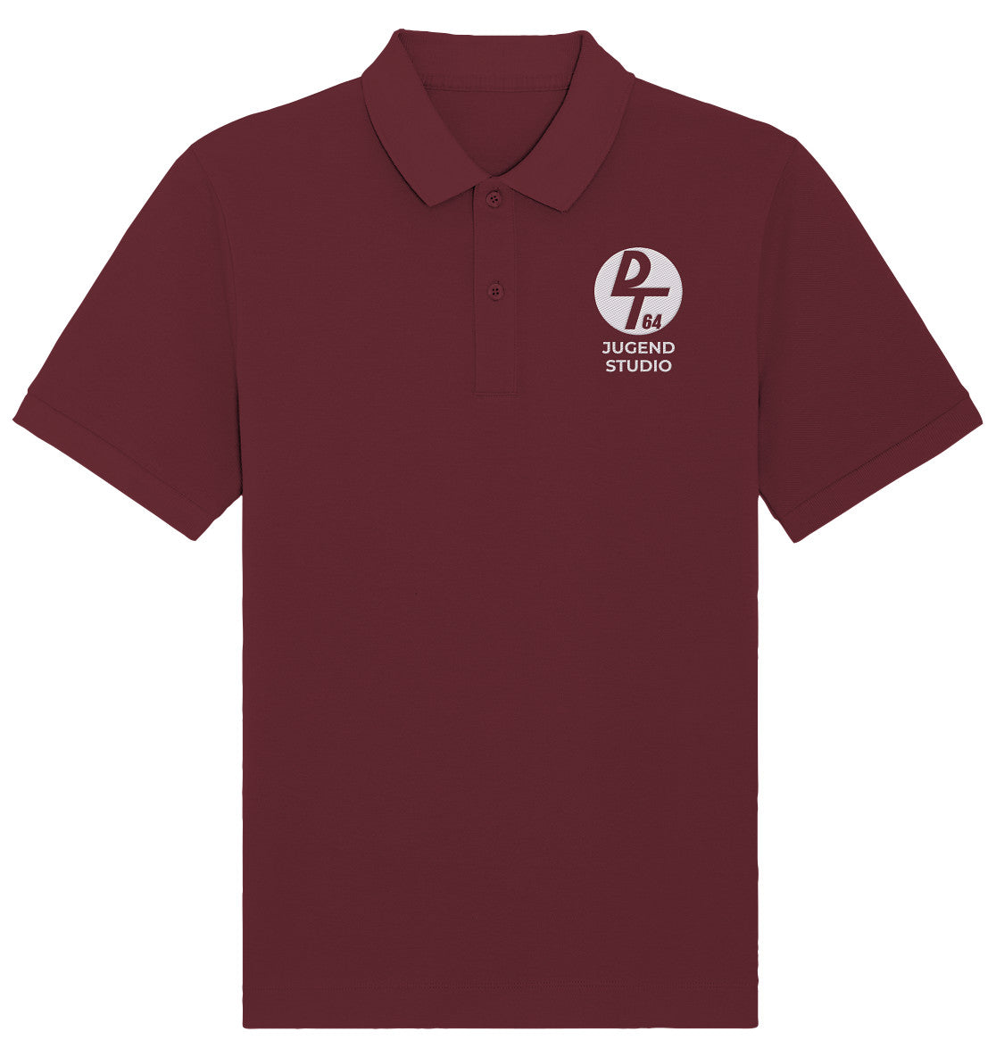 ORGANIC POLOSHIRT BESTICKT • DT64 JUGENDSTUDIO
