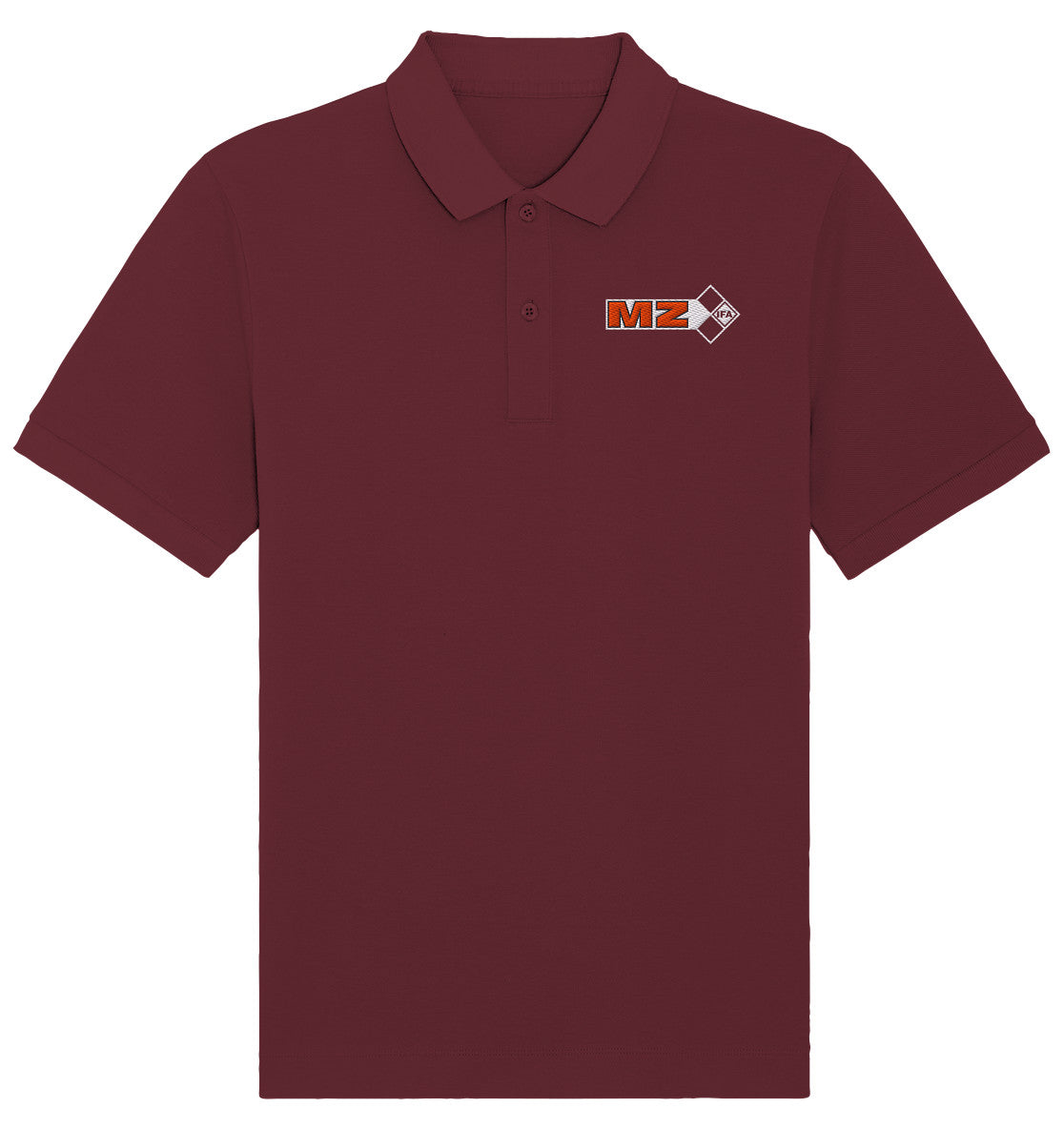 ORGANIC POLOSHIRT BESTICKT • IFA MZ MOTORRADWERK ZSCHOPAU