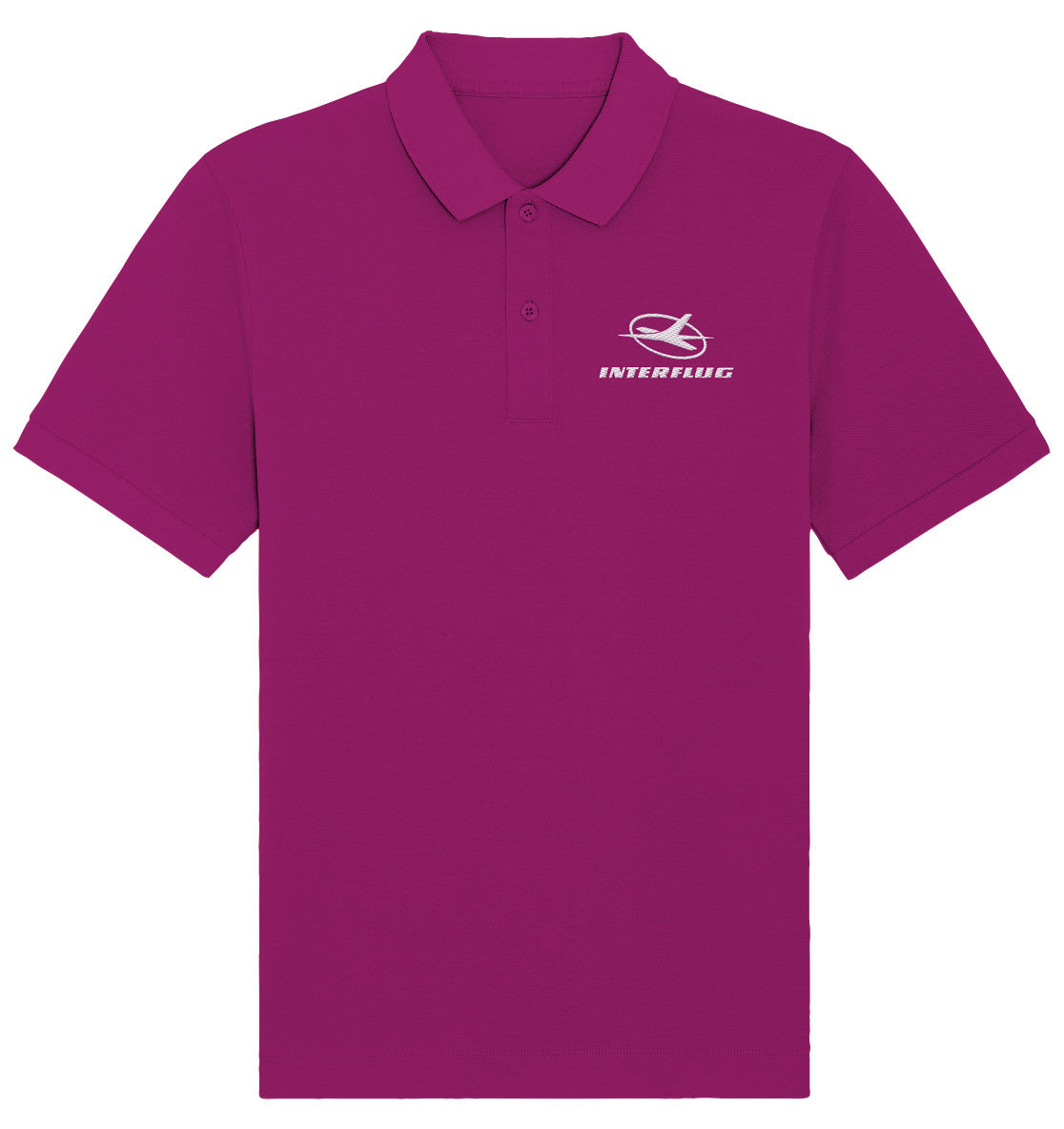 ORGANIC POLOSHIRT BESTICKT • INTERFLUG DDR