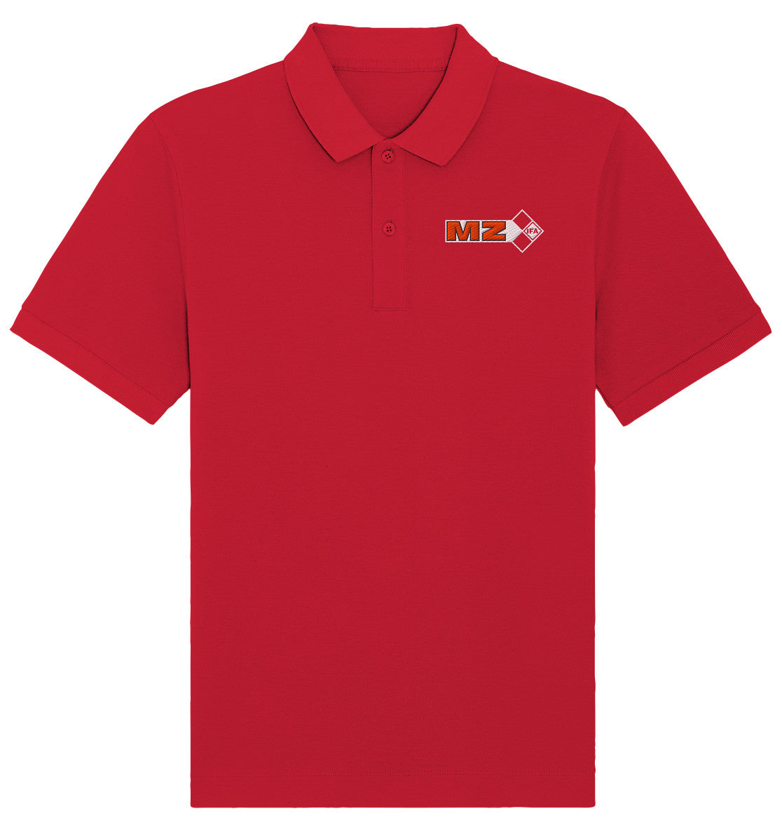 ORGANIC POLOSHIRT BESTICKT • IFA MZ MOTORRADWERK ZSCHOPAU