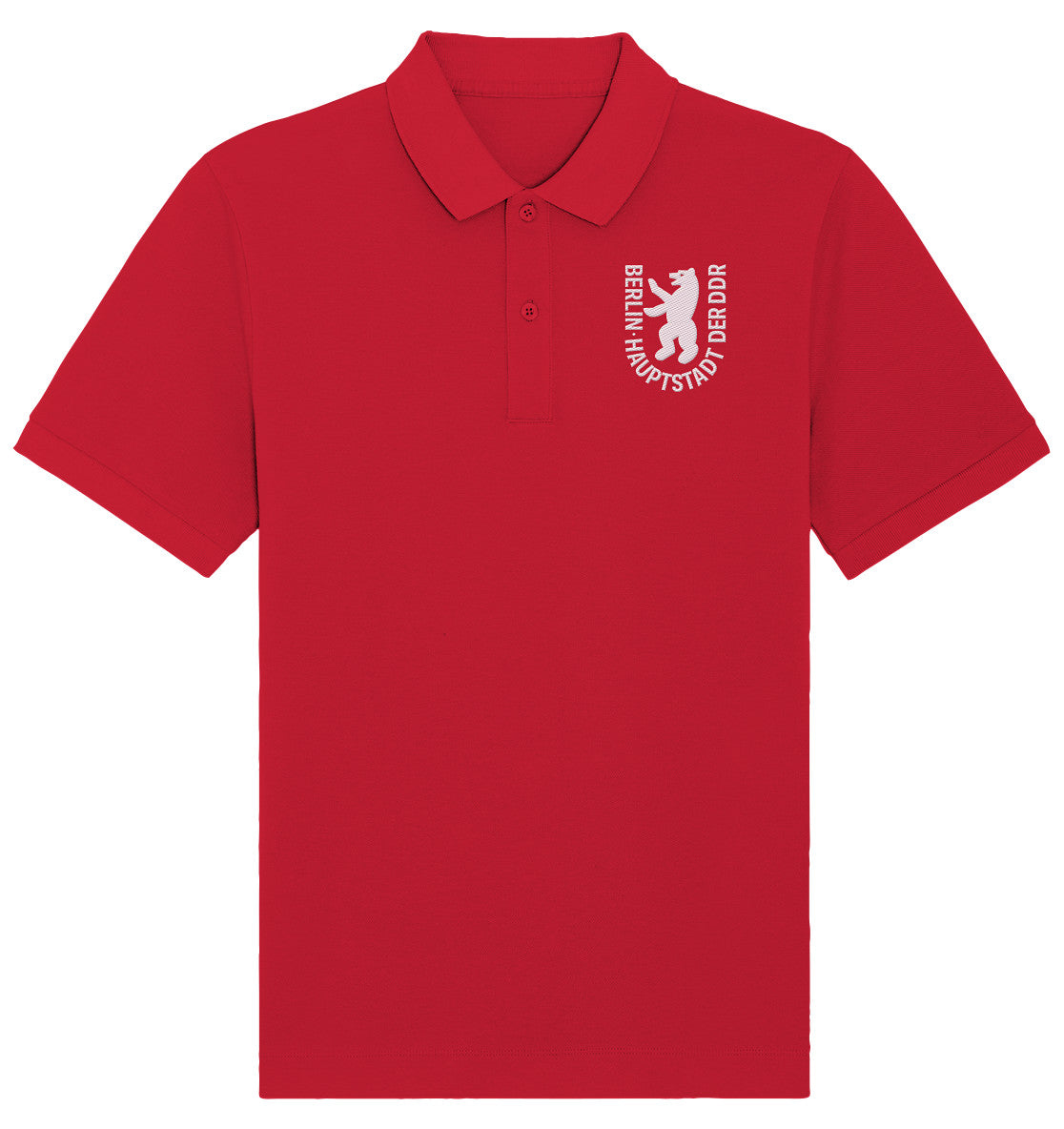 ORGANIC POLOSHIRT BESTICKT • BERLIN - HAUPTSTADT DER DDR