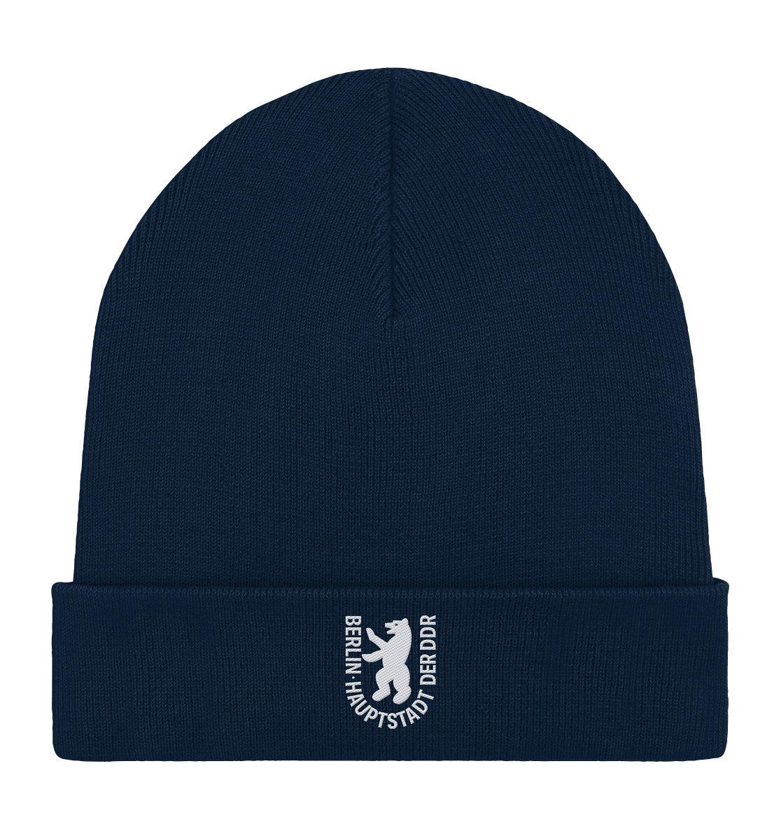 DDR Ostalgie Beanie bestickt • BERLIN - HAUPTSTADT DER DDR