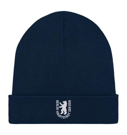 DDR Ostalgie Beanie bestickt • BERLIN - HAUPTSTADT DER DDR
