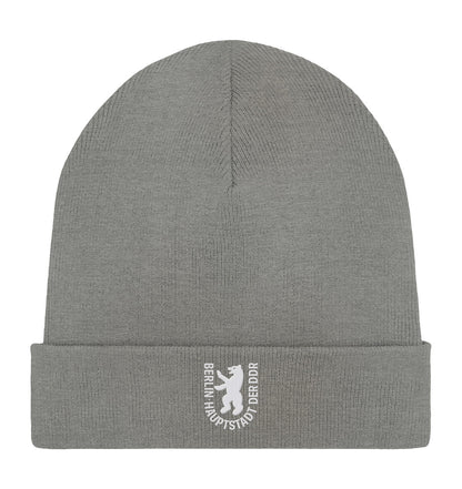 DDR Ostalgie Beanie bestickt • BERLIN - HAUPTSTADT DER DDR