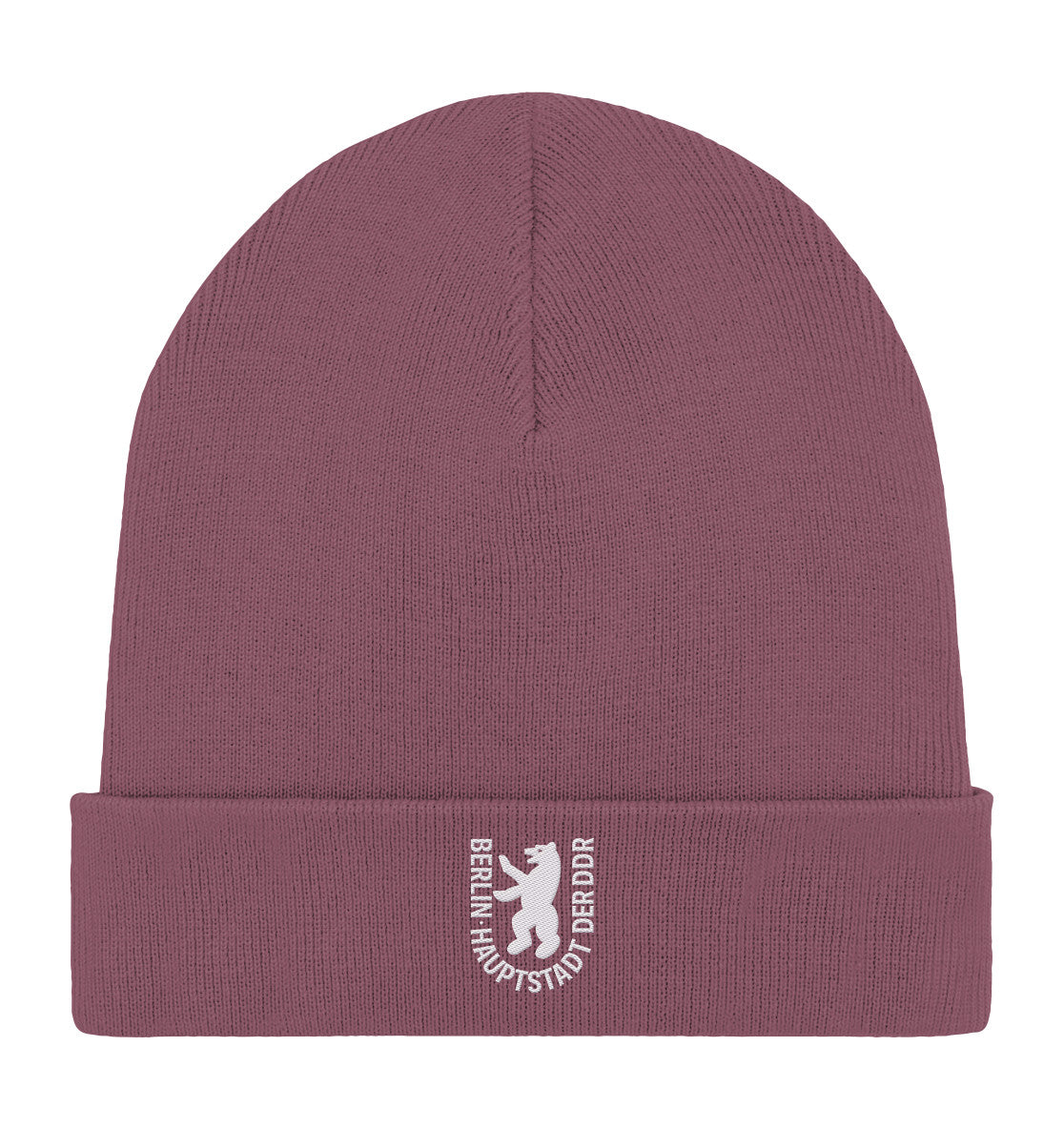 DDR Ostalgie Beanie bestickt • BERLIN - HAUPTSTADT DER DDR