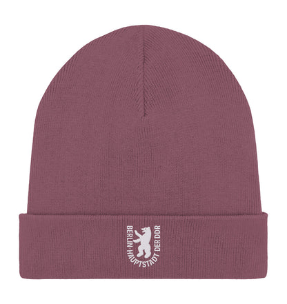 DDR Ostalgie Beanie bestickt • BERLIN - HAUPTSTADT DER DDR