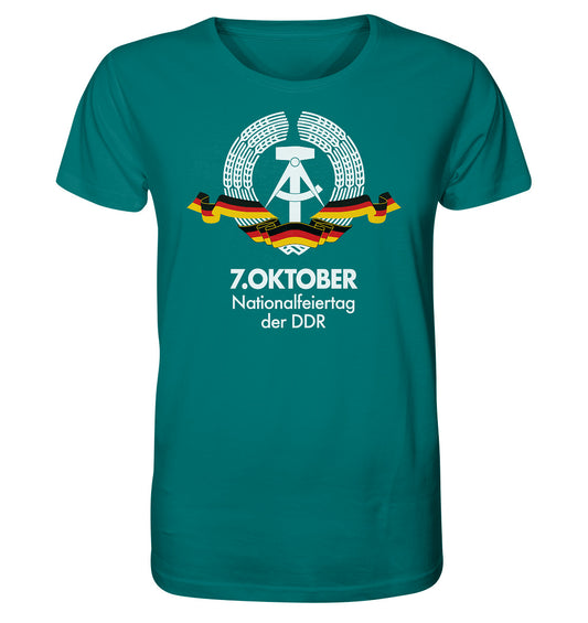 ORGANIC BIO SHIRT UNISEX• NATIONALFEIERTAG DER DDR - 7. OKTOBER