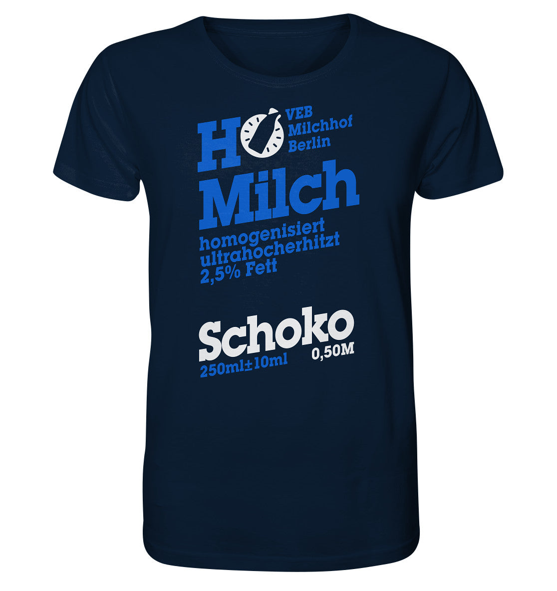 ORGANIC BIO SHIRT UNISEX • VEB MILCHHOF BERLIN - dunkel