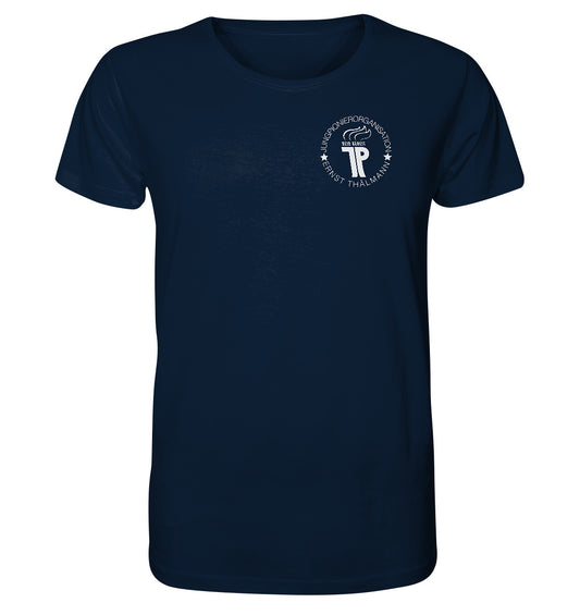 ORGANIC BIO SHIRT UNISEX • JUNGE PIONERE BRUST BADGE - dunkel
