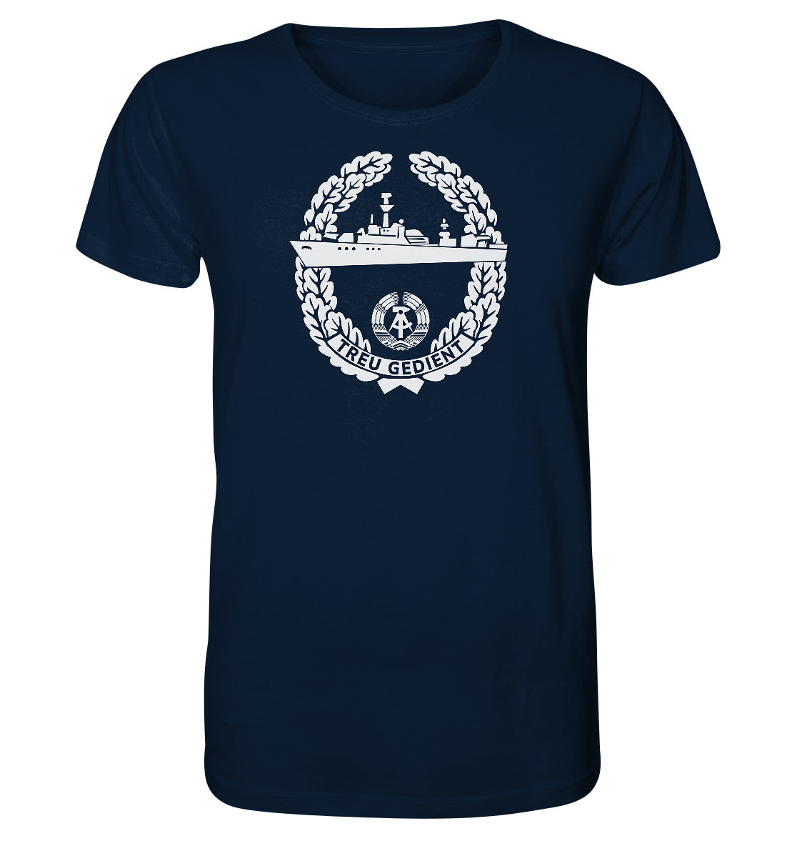 ORGANIC BIO SHIRT UNISEX • NVA-ORDEN - TREU GEDIENT - MARINE, SEESTREITKRÄFTE