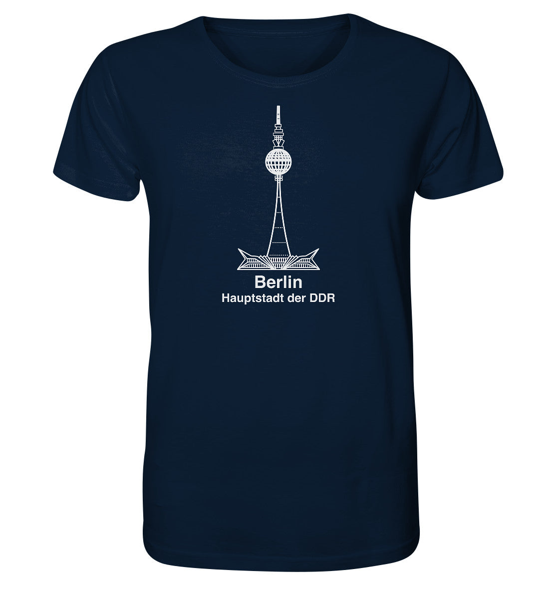 ORGANIC BIO SHIRT UNISEX • BERLIN - FERNSEHTURM - ORIGINAL WIMPEL