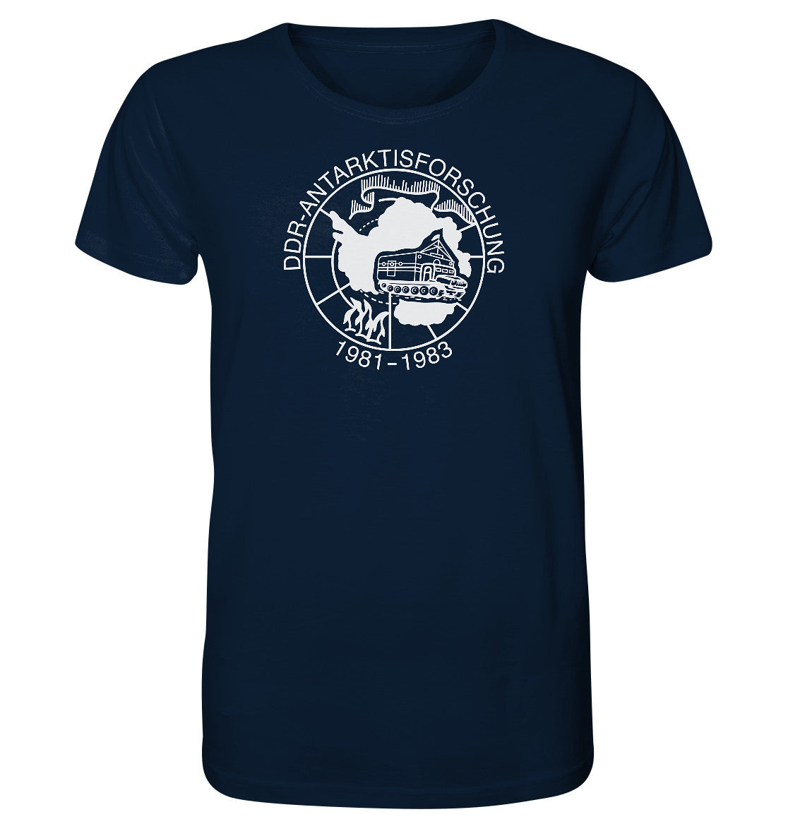 ORGANIC BIO SHIRT UNISEX • ANTARKTISFORSCHUNG DER DDR - 1981-1983