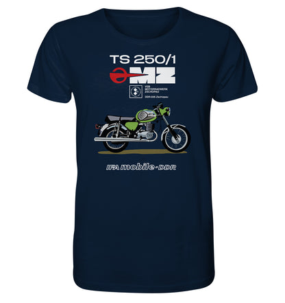ORGANIC BIO SHIRT UNISEX • MZ TS 250 GRÜN (ORIGINAL DDR-PLAKAT)