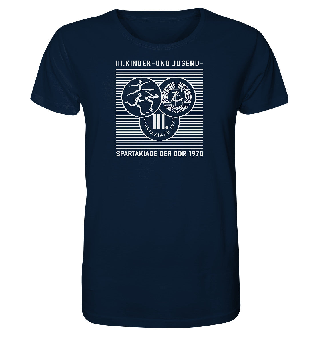 ORGANIC BIO SHIRT UNISEX • DDR KINDER- UND JUGENDSPARTAKIADE 1970