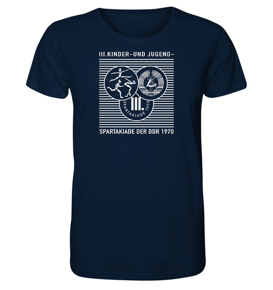 ORGANIC BIO SHIRT UNISEX • DDR KINDER- UND JUGENDSPARTAKIADE 1970