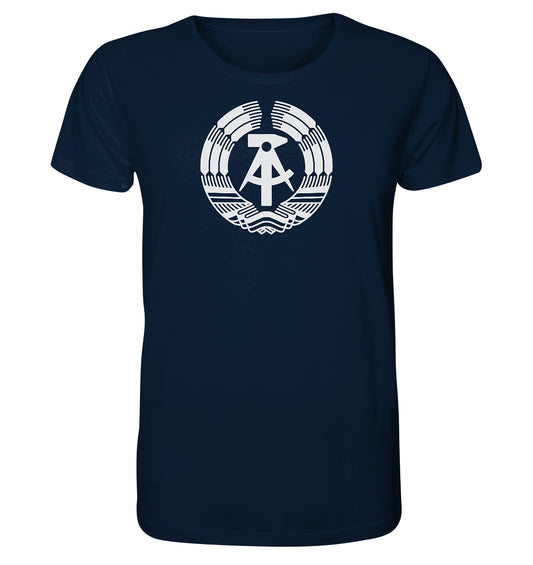 ORGANIC BIO SHIRT UNISEX • DDR LOGO monochrom