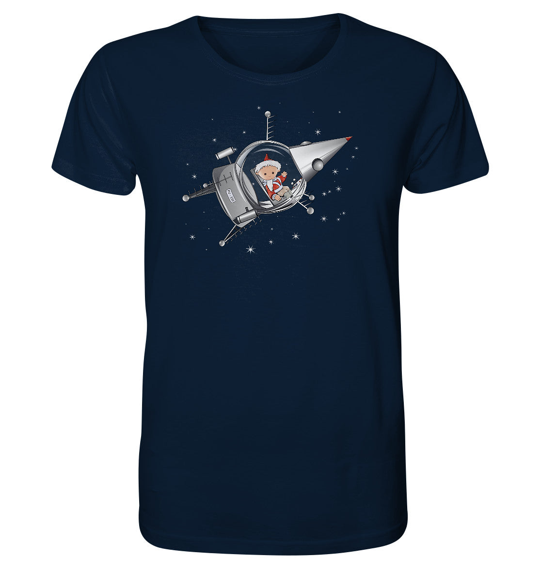 ORGANIC BIO SHIRT UNISEX • UNSER SANDMÄNNCHEN - IM KOSMOS (PU-358)