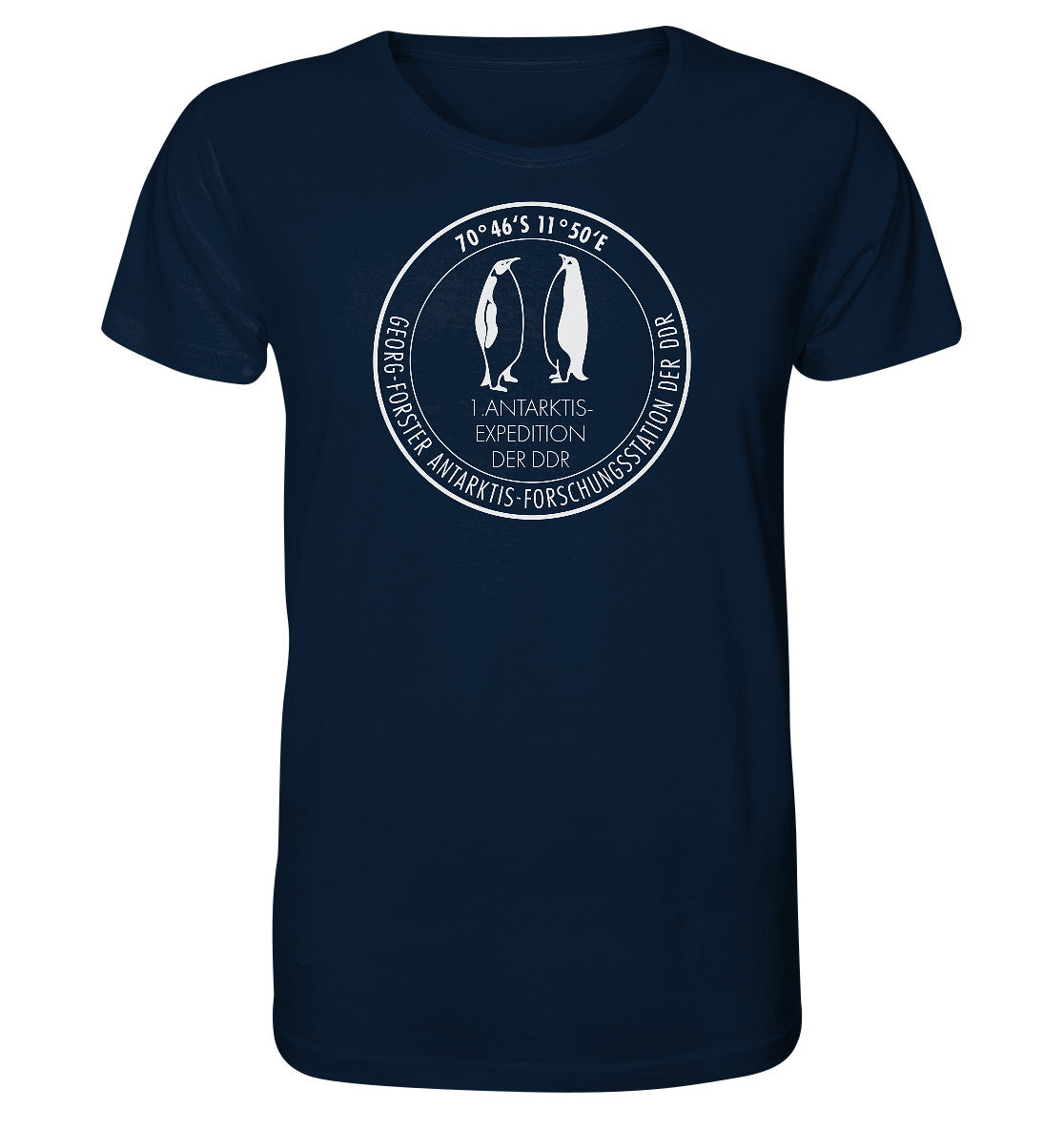 ORGANIC BIO SHIRT UNISEX • ANTARKTIS-FORSCHUNGSSTATION DER DDR