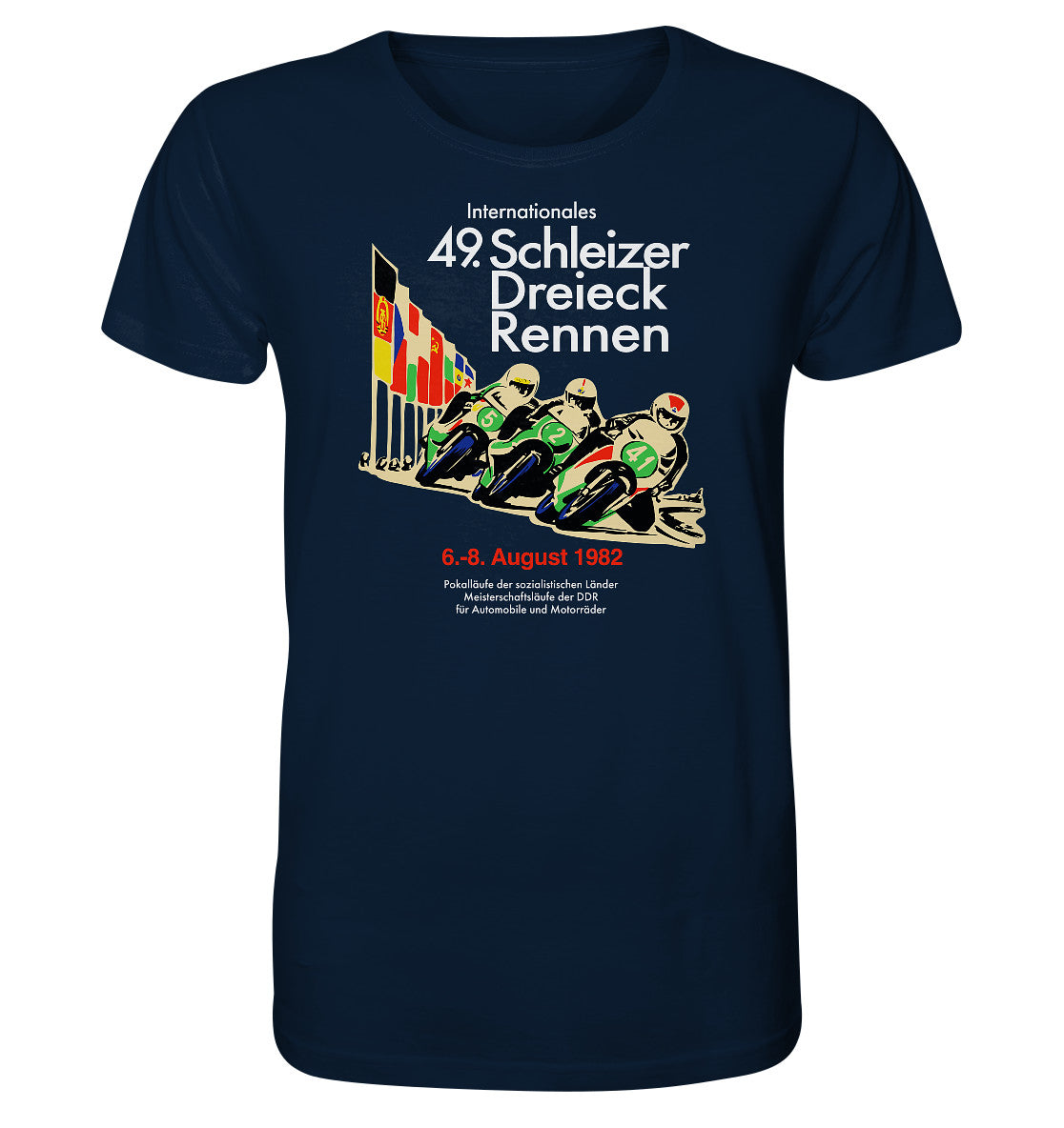 ORGANIC BIO SHIRT UNISEX • SCHLEIZER DREIECK-RENNEN DDR 1982
