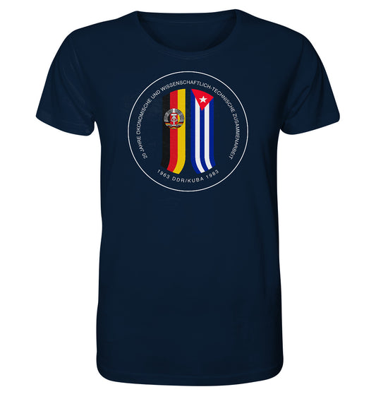 ORGANIC BIO SHIRT UNISEX • 20 JAHRE ZUSAMMENARBEIT DDR-KUBA