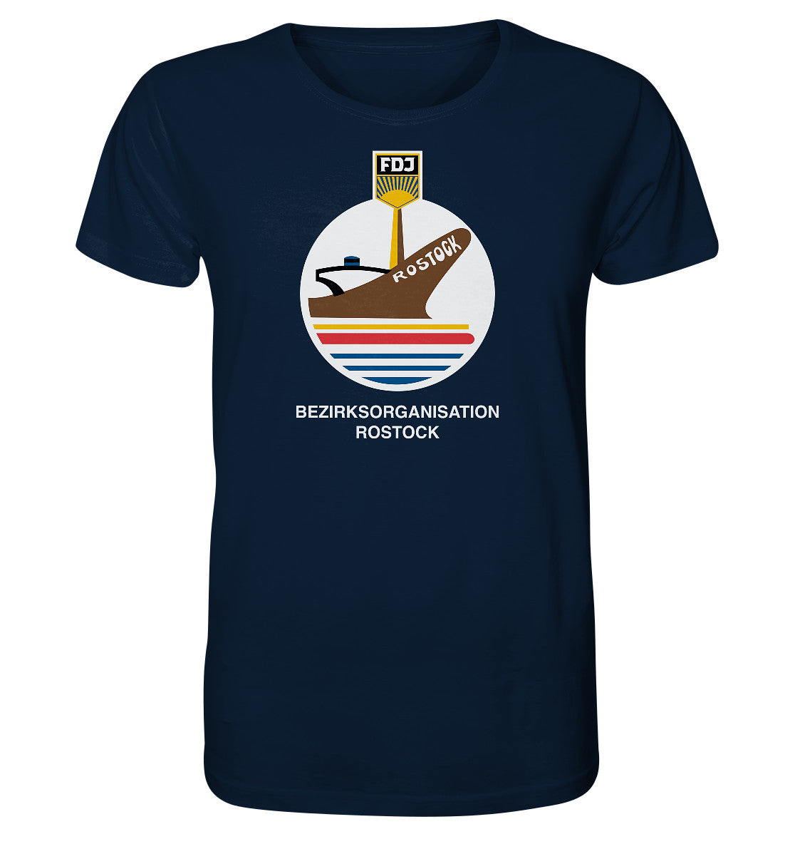 ORGANIC BIO SHIRT UNISEX • FDJ BEZIRKSORGANISATION ROSTOCK