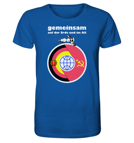 ORGANIC BIO SHIRT UNISEX • GEMEINSAM AUF DER ERDE UND IM ALL