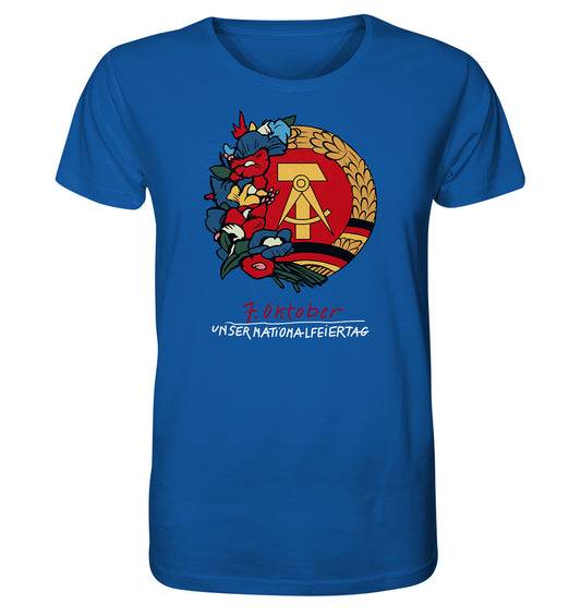 ORGANIC BIO SHIRT UNISEX • 7. OKTOBER - DDR-NATIONALFEIERTAG