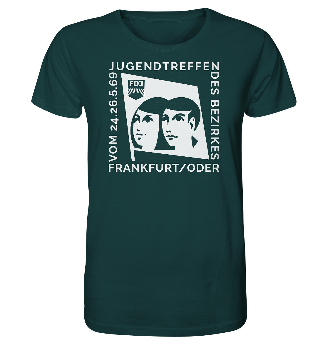 ORGANIC BIO SHIRT UNISEX • FDJ JUGENDTREFFEN FRANKFURT ODER - 1969
