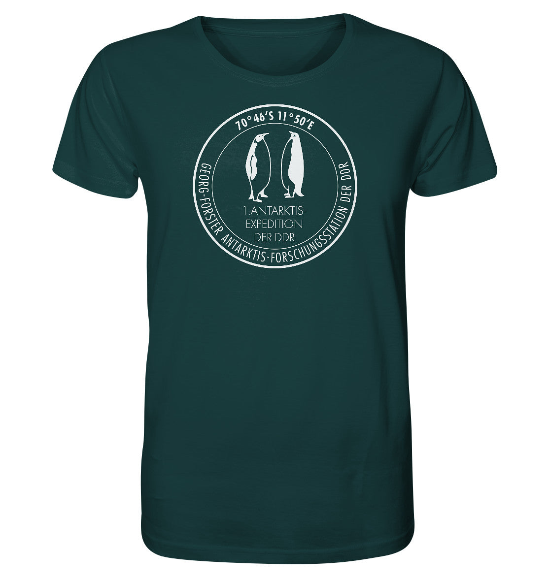 ORGANIC BIO SHIRT UNISEX • ANTARKTIS-FORSCHUNGSSTATION DER DDR