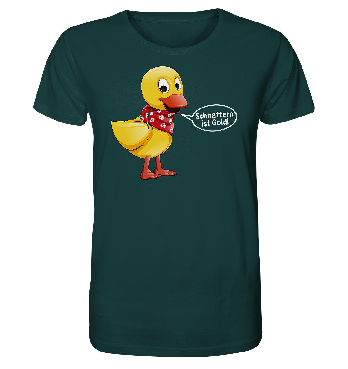 ORGANIC BIO SHIRT UNISEX • UNSER SANDMÄNNCHEN - SCHNATTERINCHEN - SCHNATTERN IST GOLD!