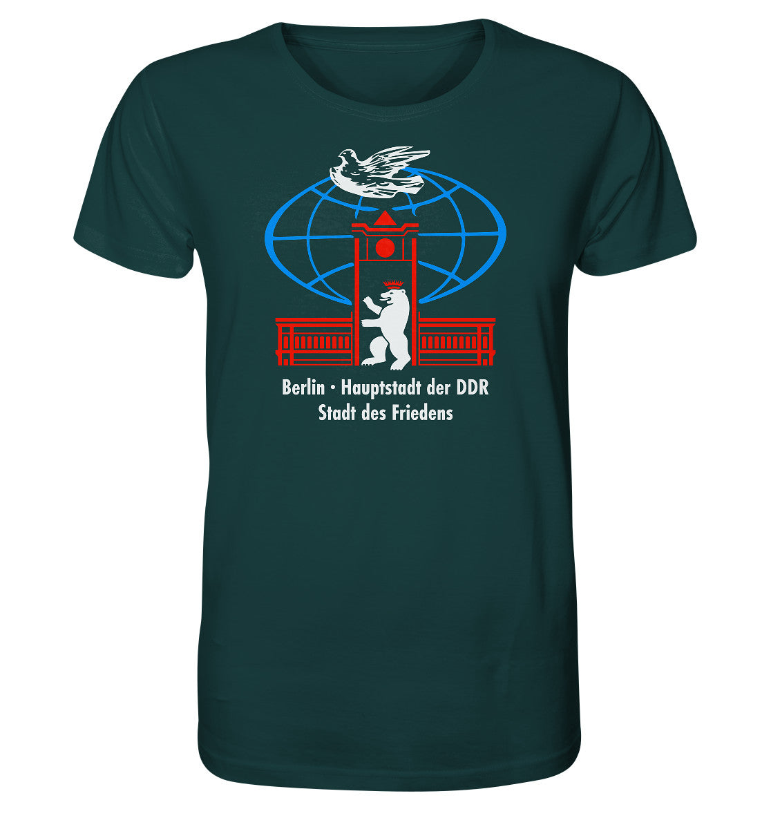 ORGANIC BIO SHIRT UNISEX • BERLIN - STADT DES FRIEDENS - ORIGINAL WIMPEL