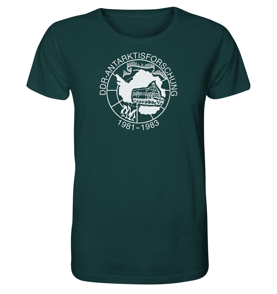 ORGANIC BIO SHIRT UNISEX • ANTARKTISFORSCHUNG DER DDR - 1981-1983