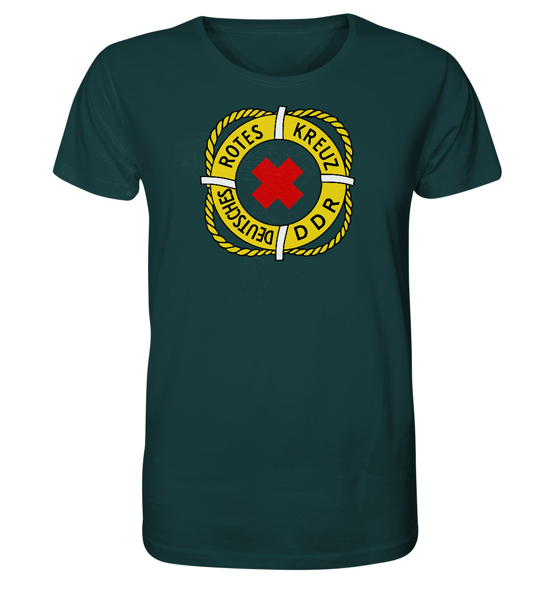 ORGANIC BIO SHIRT UNISEX • DEUTSCHES ROTES KREUZ DDR RETTUNG