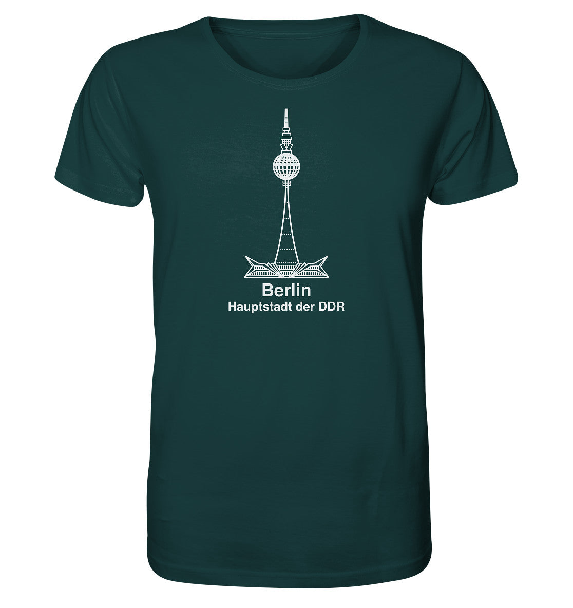 ORGANIC BIO SHIRT UNISEX • BERLIN - FERNSEHTURM - ORIGINAL WIMPEL