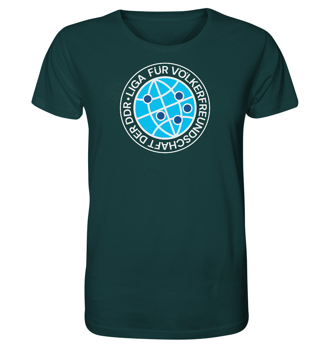 ORGANIC BIO SHIRT UNISEX • LIGA FÜR VÖLKERFREUNDSCHAFT DER DDR