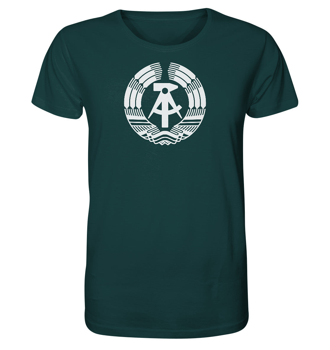 ORGANIC BIO SHIRT UNISEX • DDR LOGO monochrom